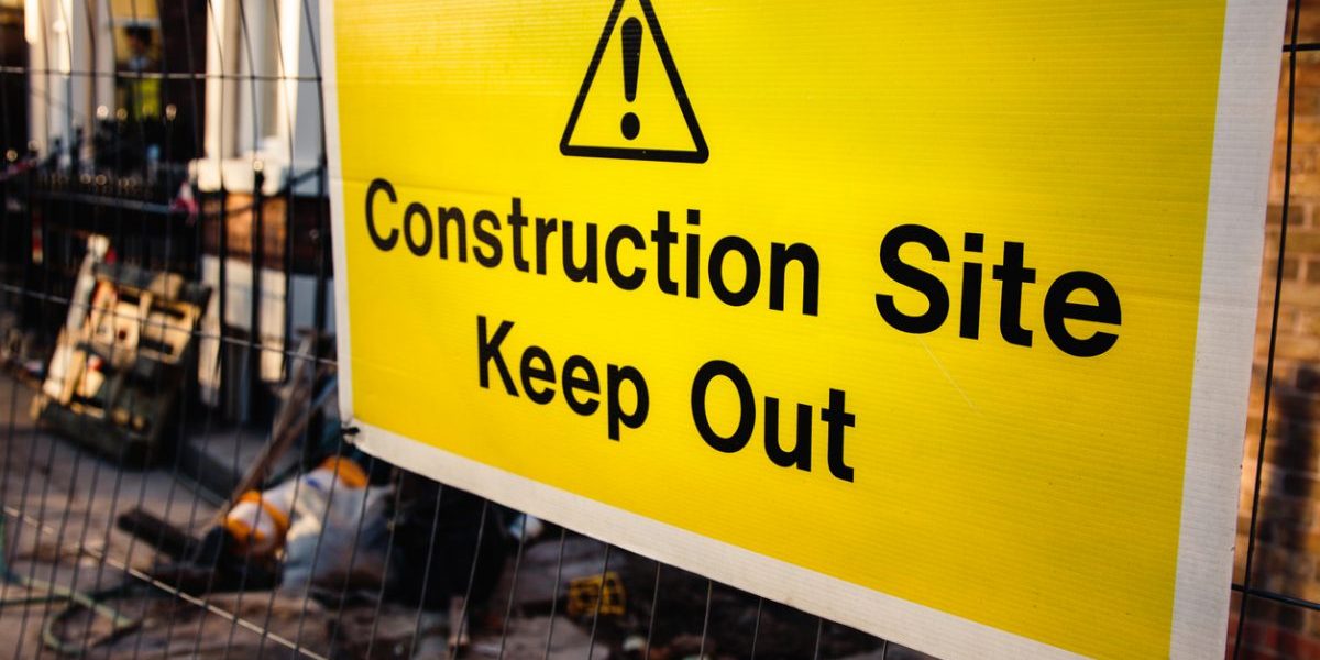 building site Christmas shut down building site Christmas shut down signage