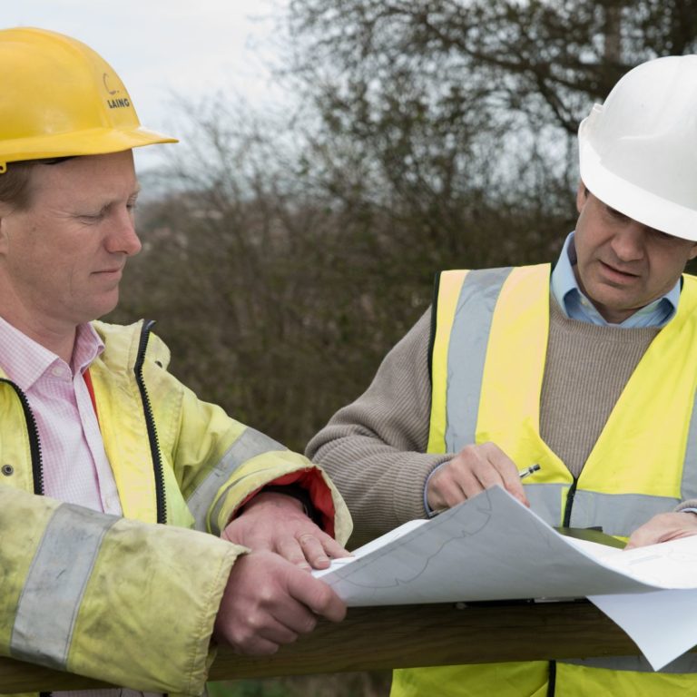 Project Managers on construction site