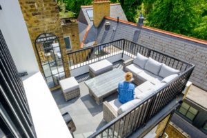 Development of 2 Flats SW London terrace and rooftops